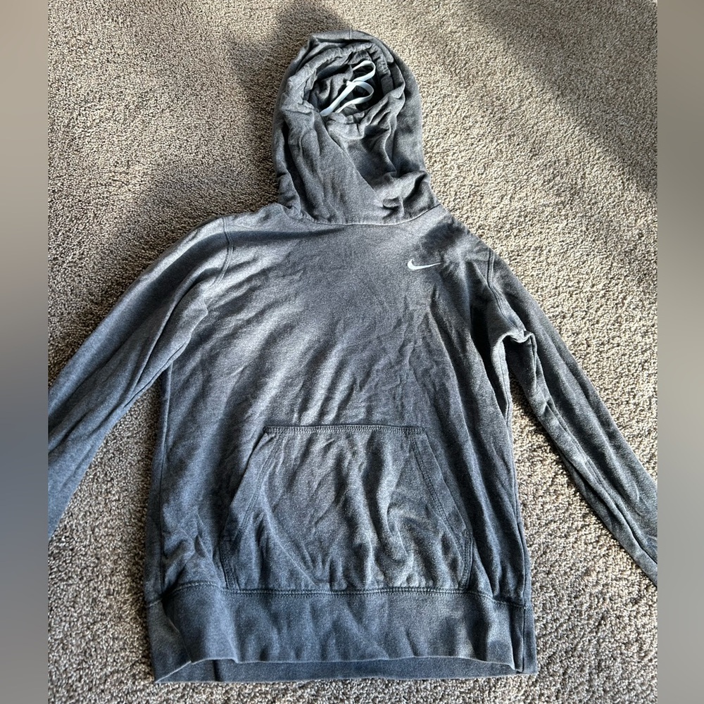 Nike Heather Gray Cowl Neck Hoodie
